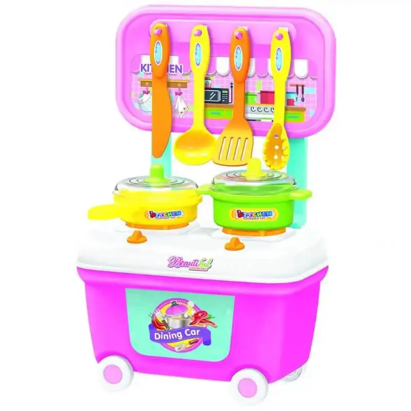 Mini kit carrinho baú chef cozinha de brinquedo BEL — fotografia de referência