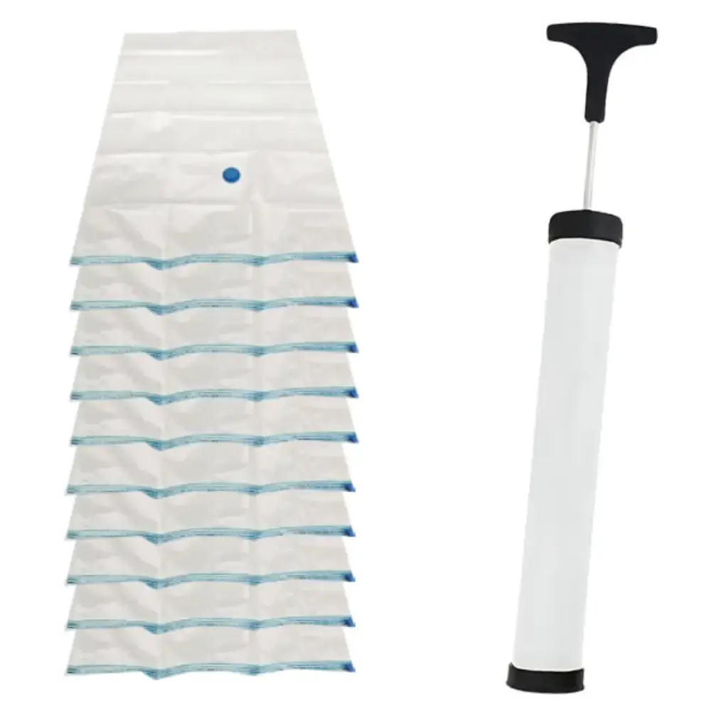 Saco a Vácuo 80 x 110 cm 10 Unidades e Bomba de Sucção WESTERN