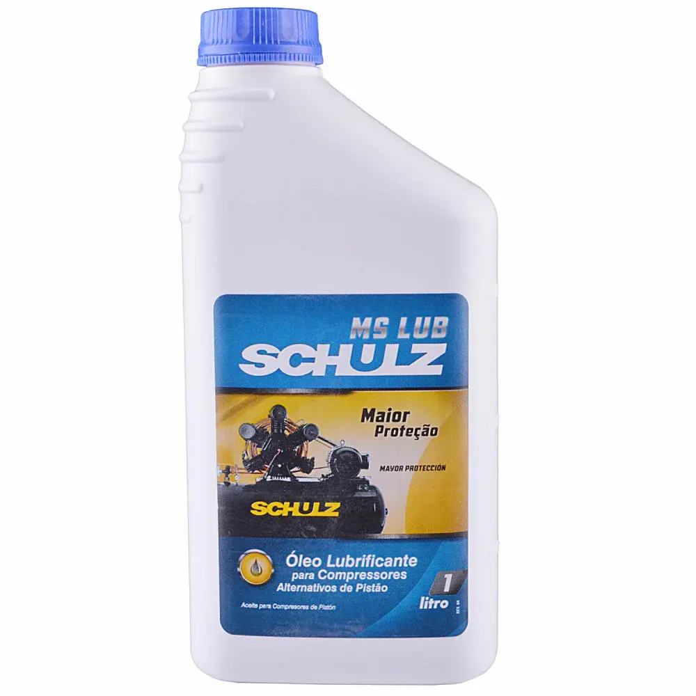 Óleo lubrificante para compressor de ar mslub 1L Schulz