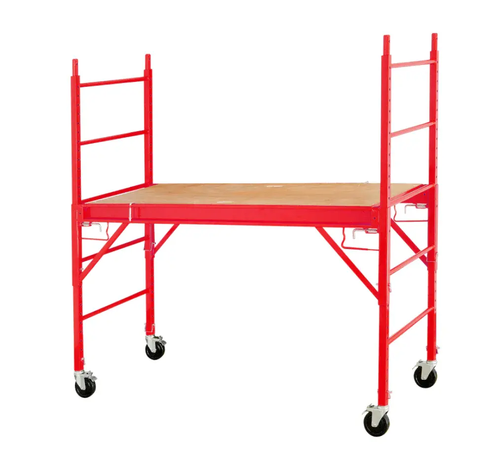 Plataforma andaime ajustável Worker 450KG com rodízios — fotografia de referência