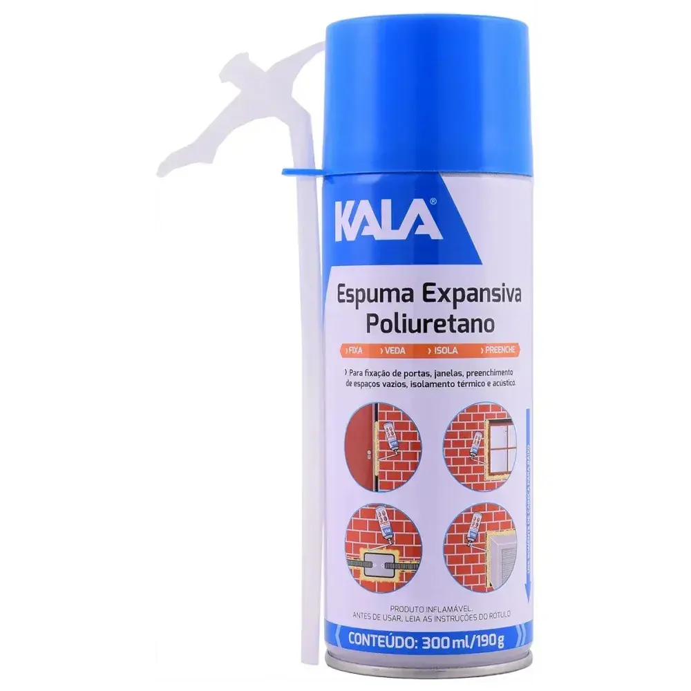 Espuma expansiva em poliuretano 300ML 190G Kala — fotografia 7