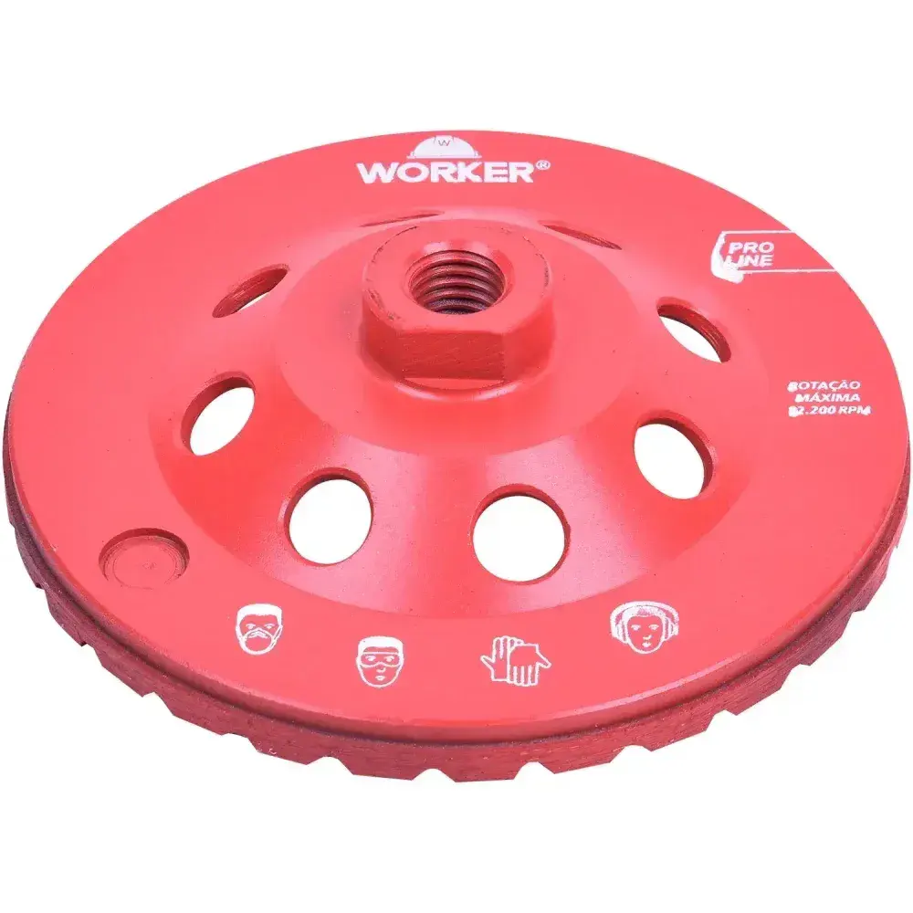 Rebolo diamantado 115MM x 20MM Worker — fotografia 6