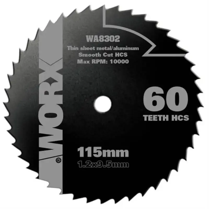 Disco serra circular aço hss 60 dentes WA8302 Worx