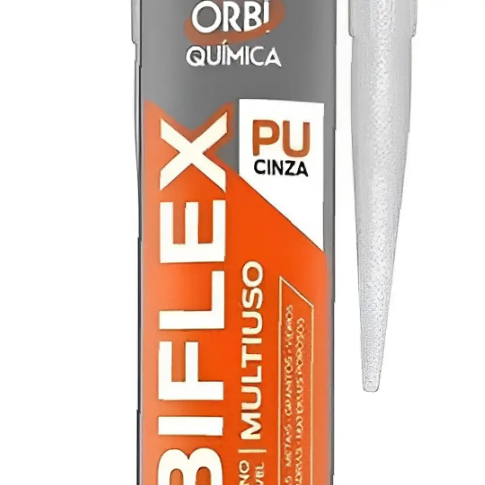 Silicone uso geral PU 40 cinza 230ML 17792 Orbi — fotografia 3
