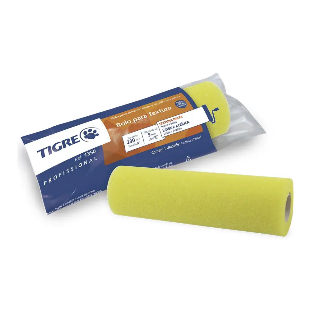 Rolo textura baixa pinceis tigre 23CM 1350