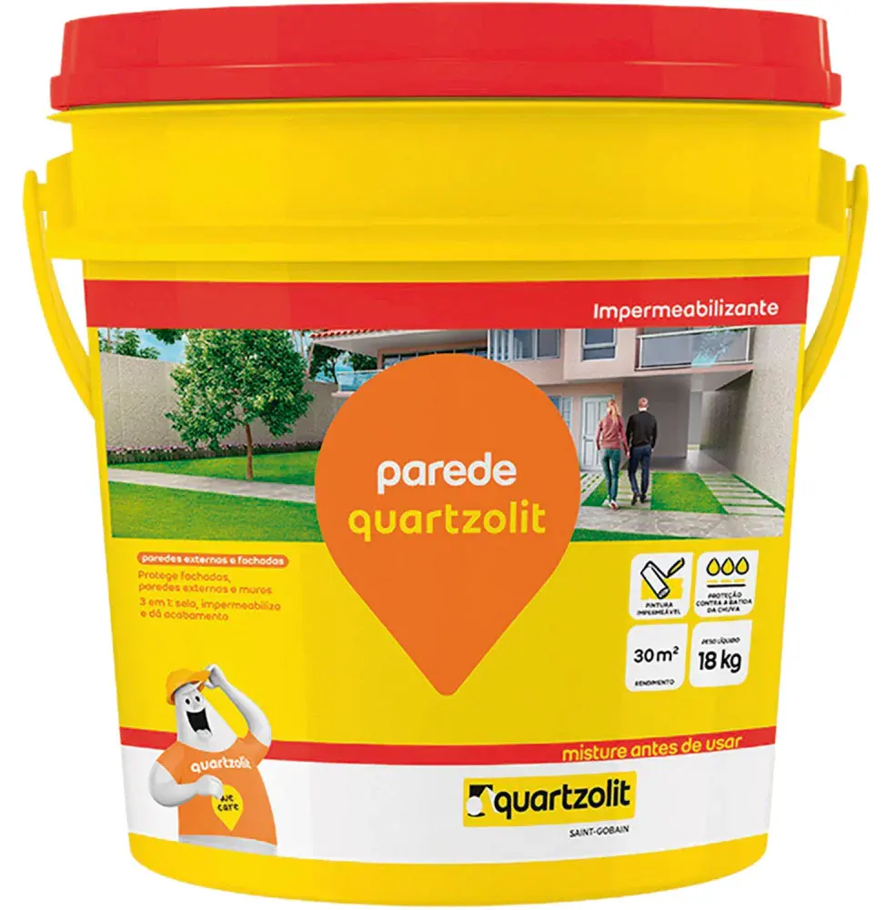 Impermeabilizante de parede branco 18KG Quartzolit