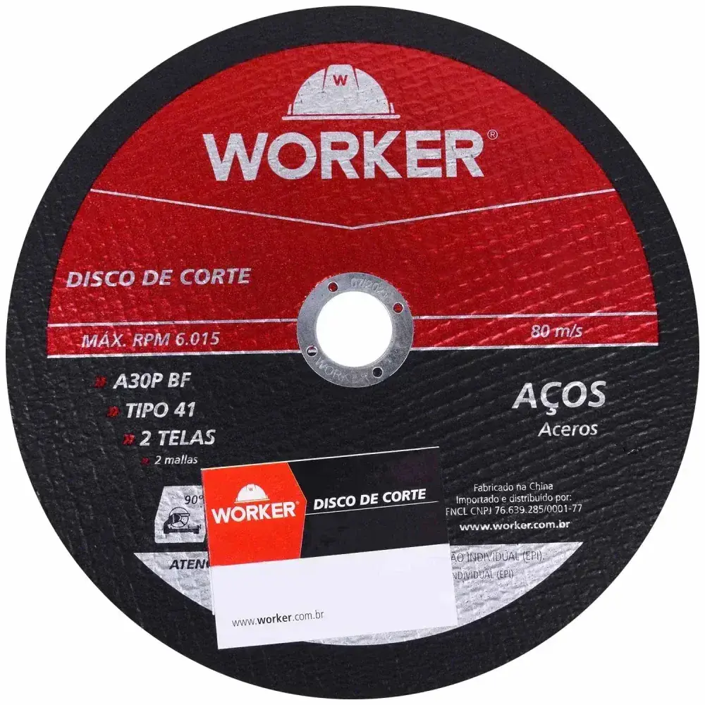 Disco de corte aço 10 Worker — fotografia 5
