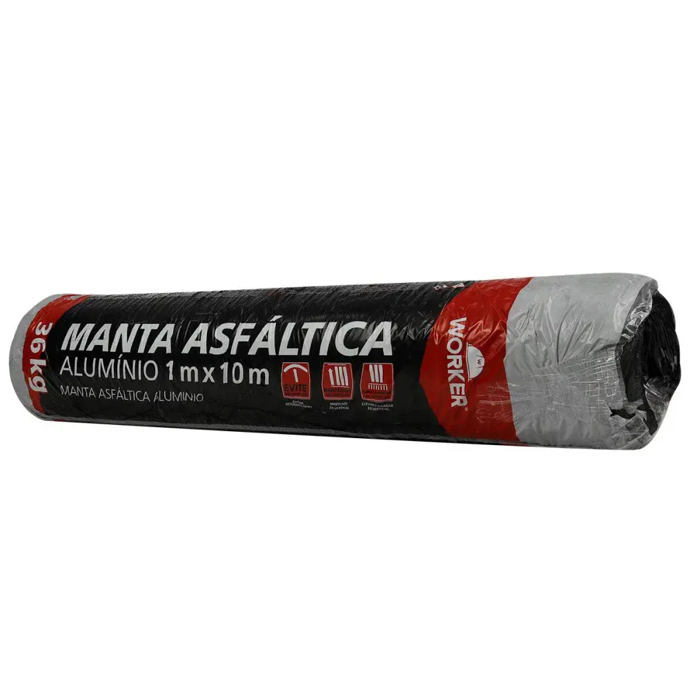 Manta asfáltica aluminizada 3MM 1MX10M Worker