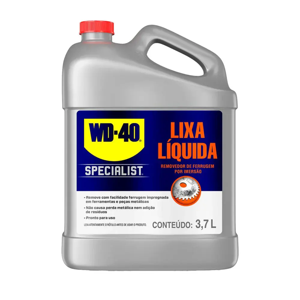 Removedor liquido de ferrugem metálica por imersão rust remover 3.7 litros Wd-40