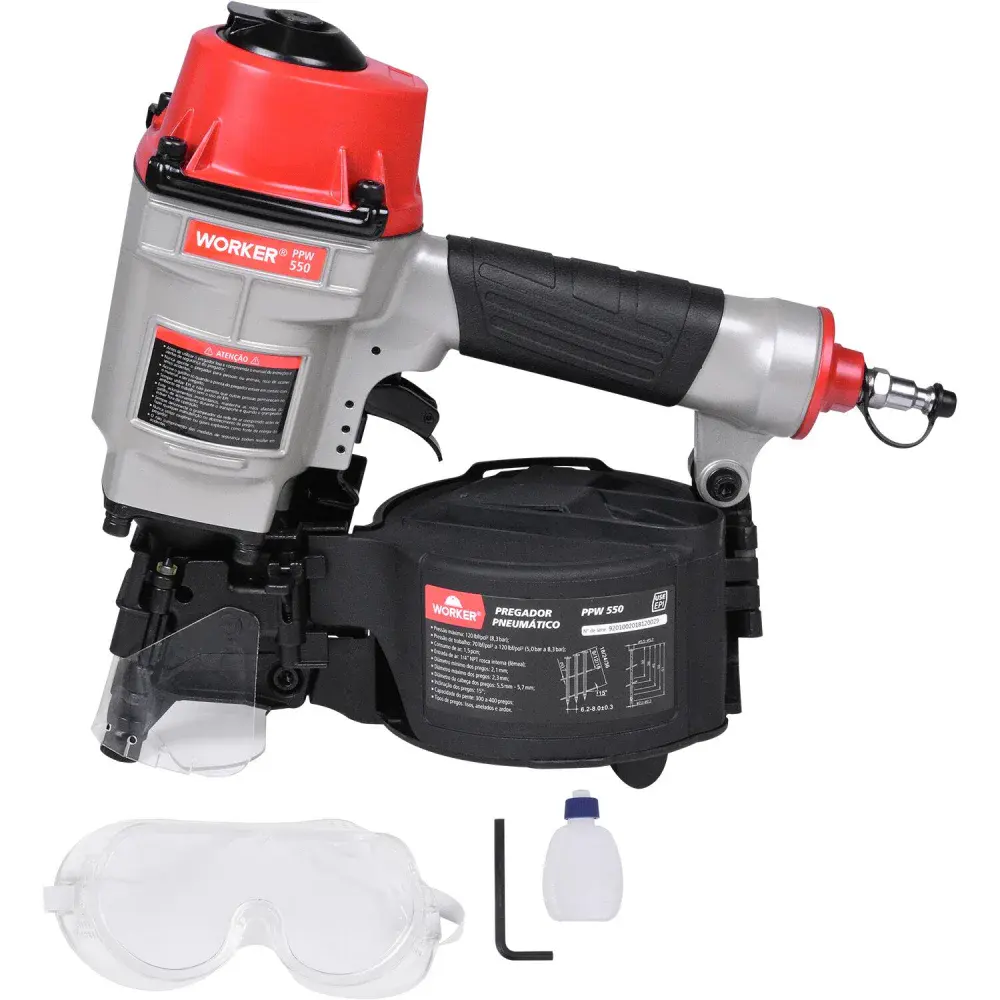 Pregador pneumático PPW550 1/4 1,5PCM 8,3BAR Worker