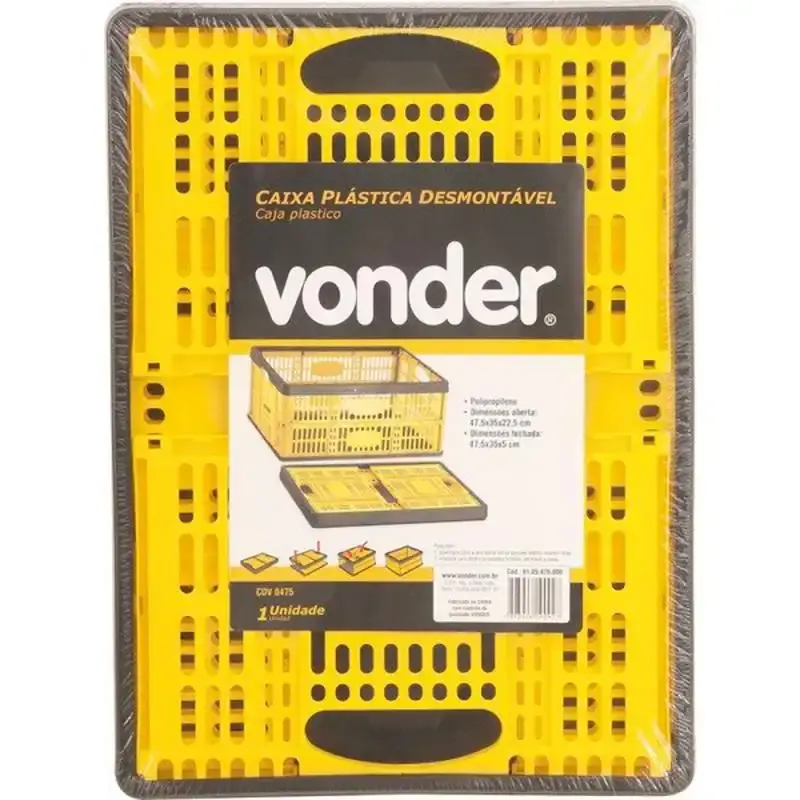 Caixa plástica desmontável multiuso CDV-0475 Vonder — fotografia 5