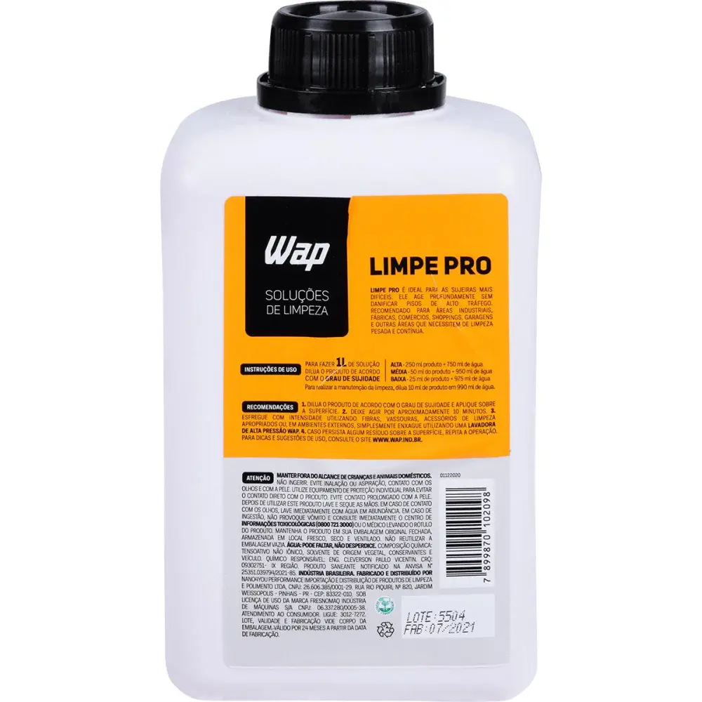 Detergente para limpeza pesada limpe pro 1L Wap — fotografia 2