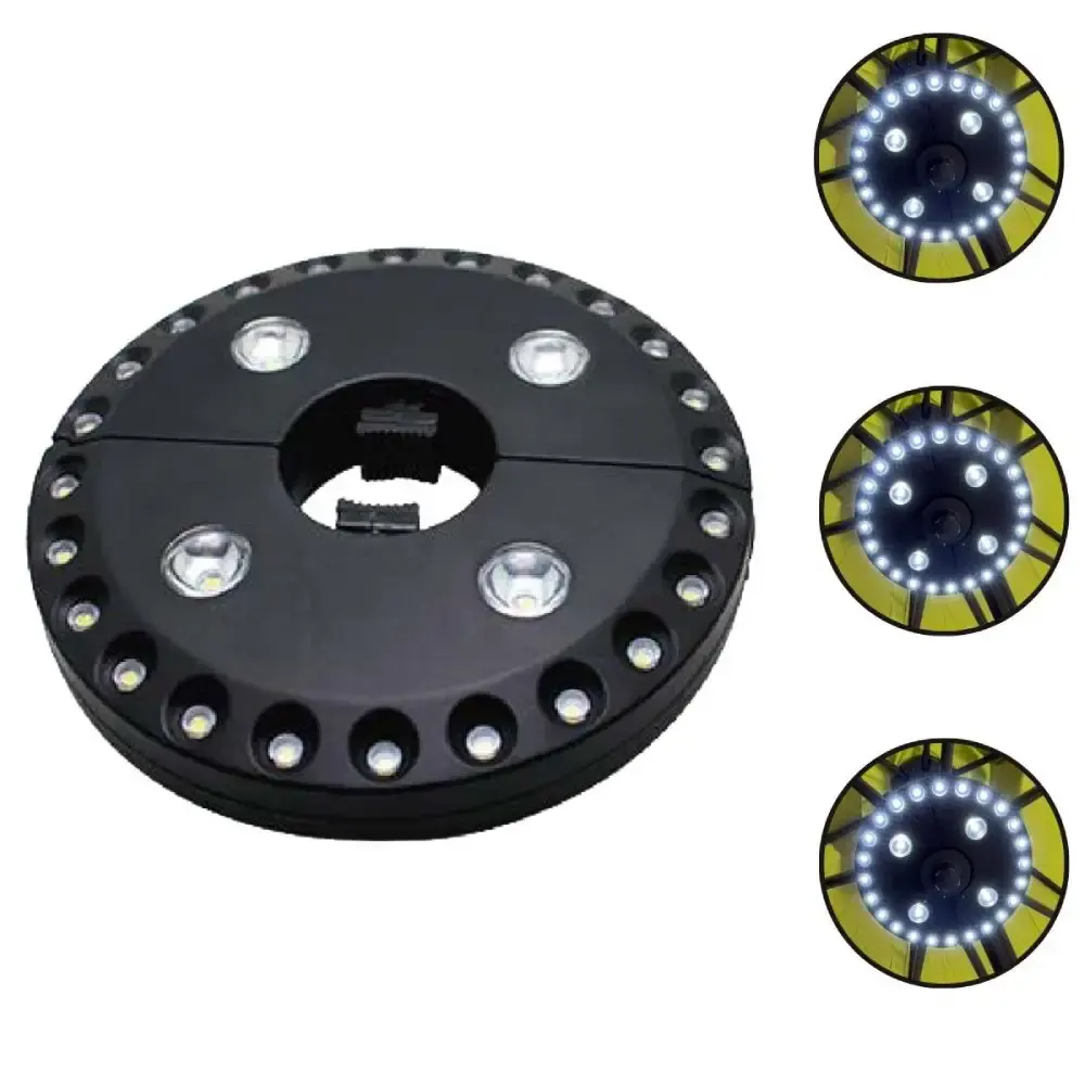 Luminaria 28 leds para ombrellone preto IWLLO28 ImportWay