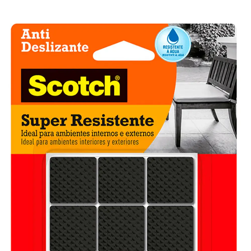 Protetor Anti Risco Quadrado M Preto 8 unidades HB004262836 3M — fotografia 4