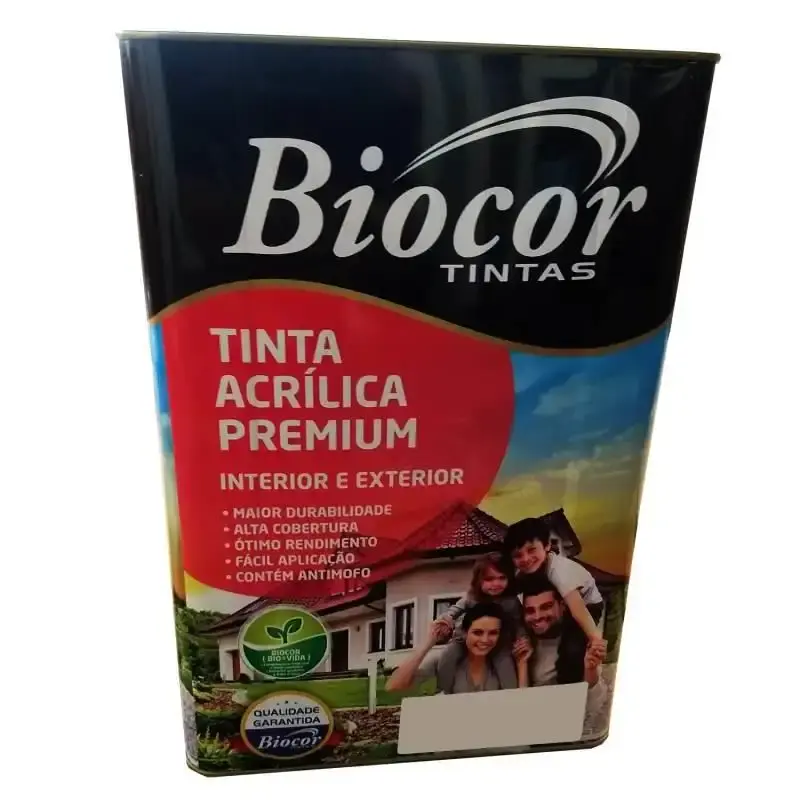 Tinta acrílica premium parede e piso gelo lata 18L biocor — fotografia 2