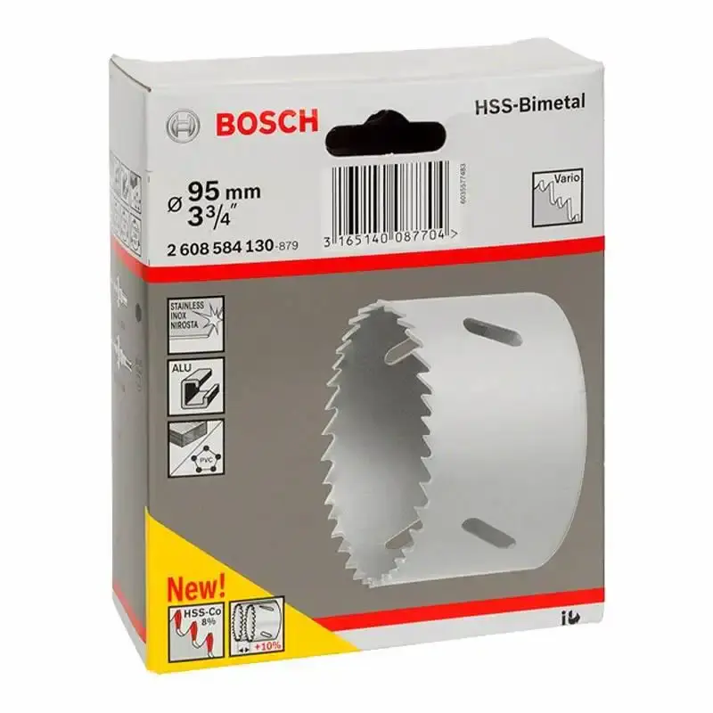 Serra copo 3.3/4 pol 95MM em aço bimetálico e cobalto Bosch — fotografia 4