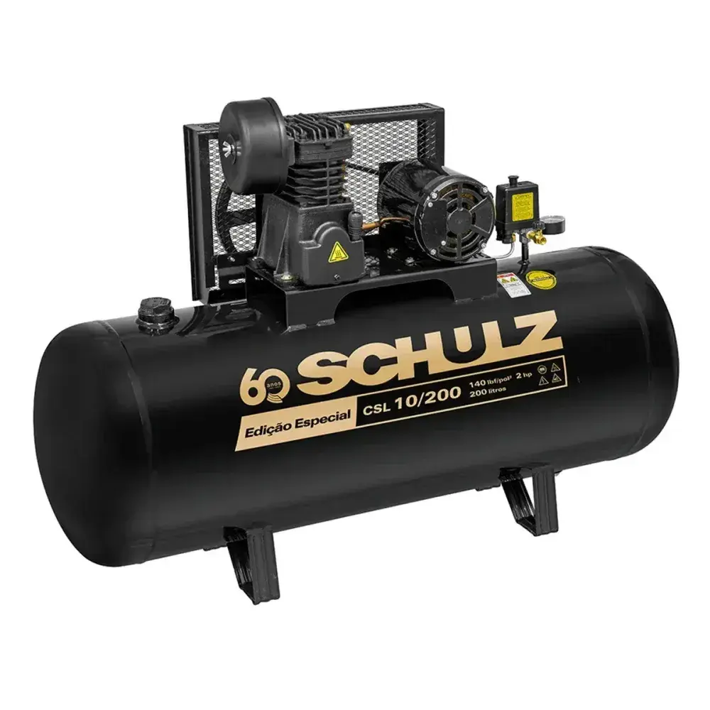 Compressor alternativo de pistão 127V bravo csl 10BR/200 Schulz — fotografia 3