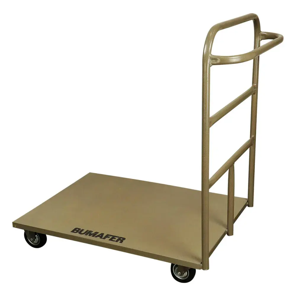 Carro plataforma aço 800X600MM 250KG com uma aba fixa Bumafer — fotografia 3