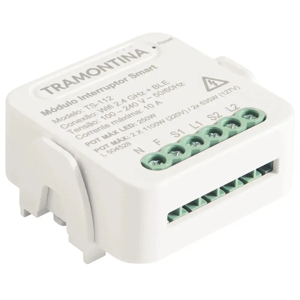 Módulo interruptor smart com 2 canais Tramontina — fotografia 3