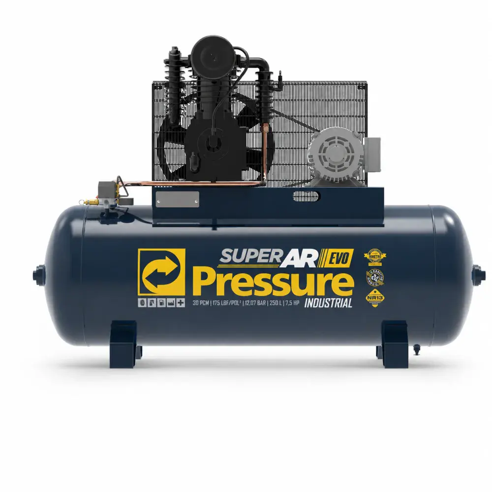 Compressor de ar evo 30PCM 250L 220/380V trifásico Pressure