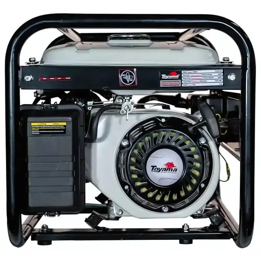 Gerador de energia à gasolina 2,0 KVA partida manual com carregador de bateria TG2500CXH Toyama 220 V — fotografia 4