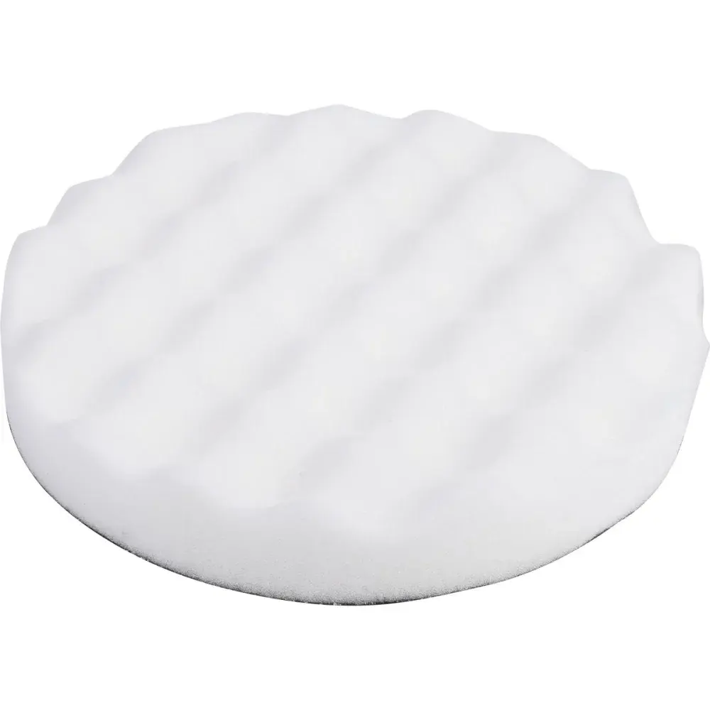 Boina de espuma para refino automotivo 165MM branca Worker — fotografia 3