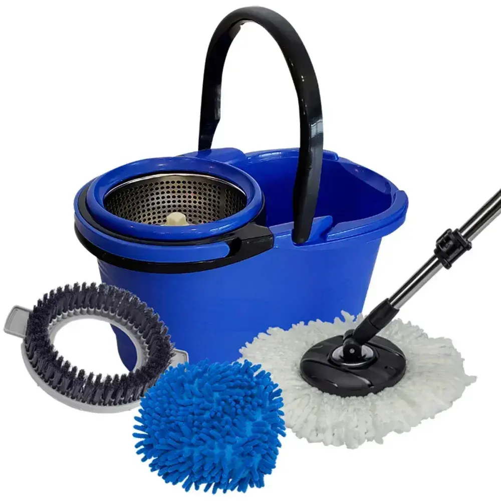 Balde mop pro cabo extensível com 3 refis 8L Perfect — fotografia 12