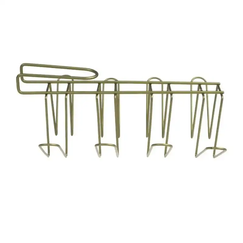 Suporte Organizador Porta Copos Suspenso Viena Verde Oliva até 8 Copos 991244 BEL BEL FIX — fotografia 4