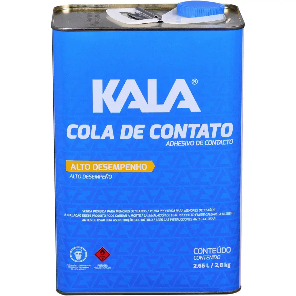 Adesivo cola de contato lata 2,8KG Kala — fotografia de referência