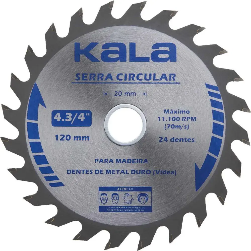 Serra circular para madeira 4.3/4” 120MM Kala — fotografia de referência