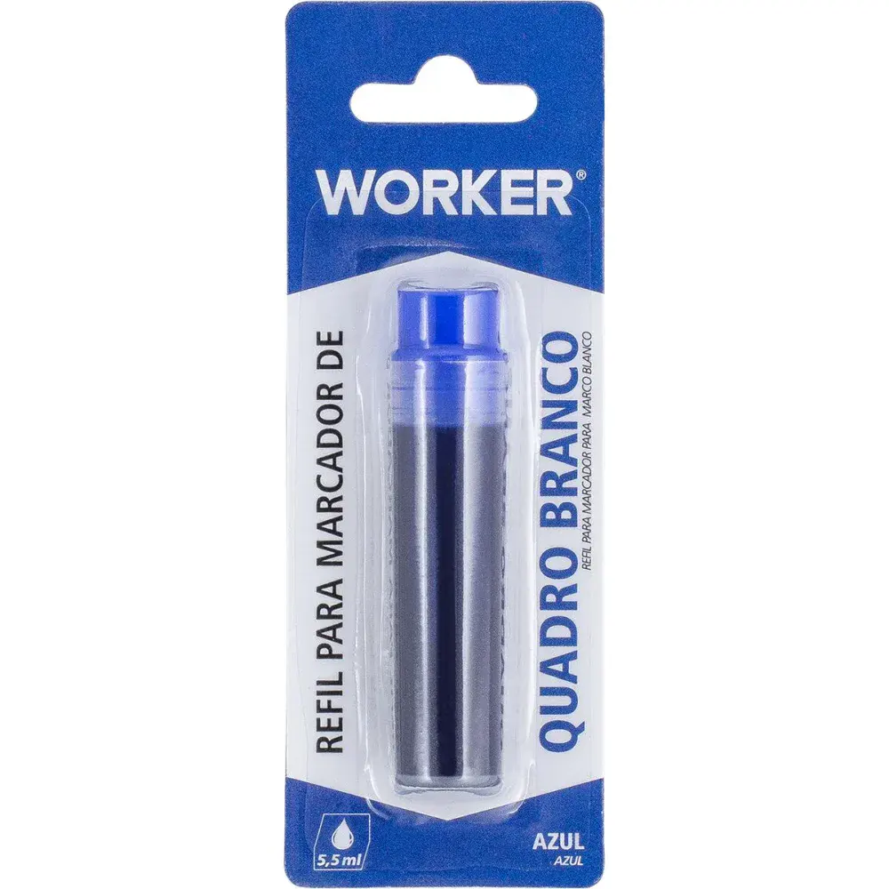 Refil de marcador para quadro branco na cor azul Worker — fotografia de referência