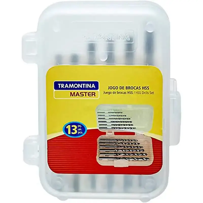 Jogo de broca aço rápido de 3.5 à 6.5 MM kit com 13 peças 43141513 Tramontina — fotografia 3