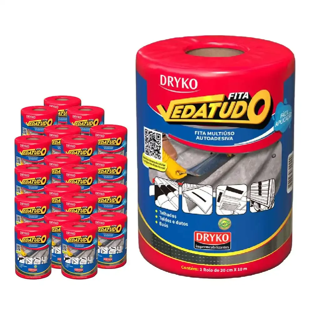Fita Asfáltica Vedatudo 20 cm X 10 m 20 Unidades DRYKO — fotografia de referência