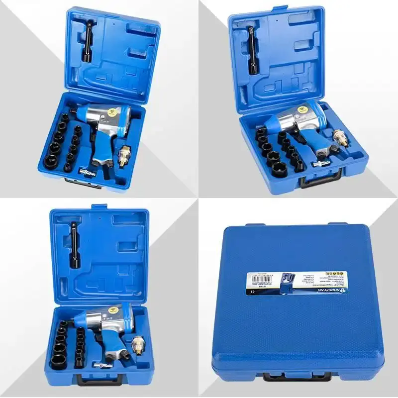 Chave de Impacto Pneumática 1/2 POL 32 KGFM 7000 RPM c/ Kit 17 Peças RP7808 RONGPENG Rong Peng — fotografia 4