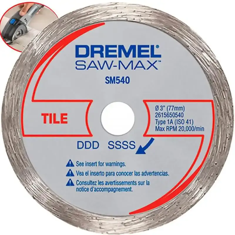 Disco de corte diamantado para Dremel SAW MAX DSM540 Dremel — fotografia de referência