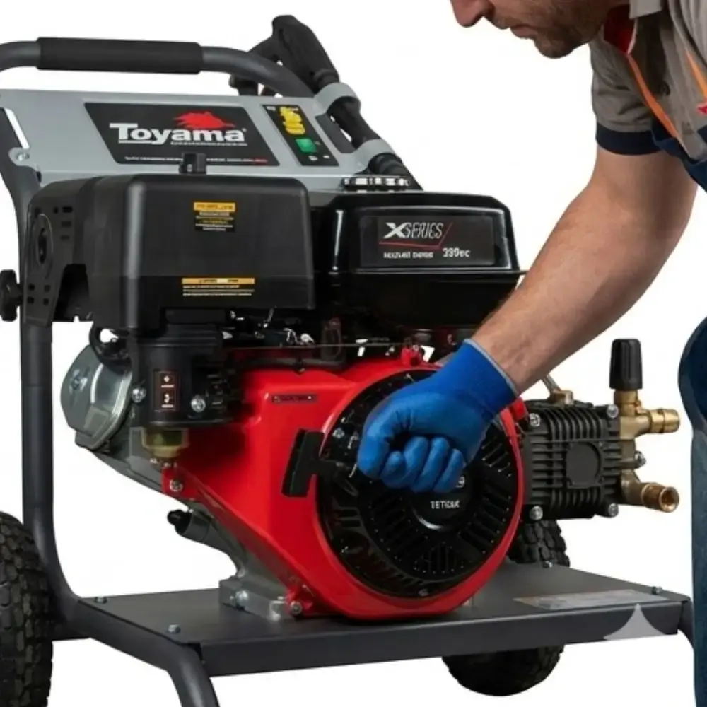 Motor de gasolina 13 ohp 4 tempos com partida manual de multiuso TE130X Toyama — fotografia 4