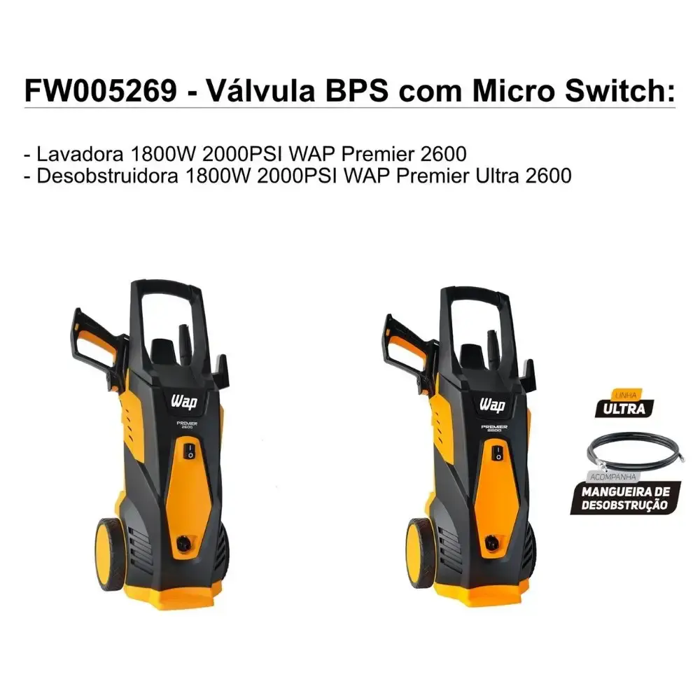 Válvula BPS com micro switch para lavadora premier 2600 e premier ultra 2600 FW005269 Wap — fotografia 9