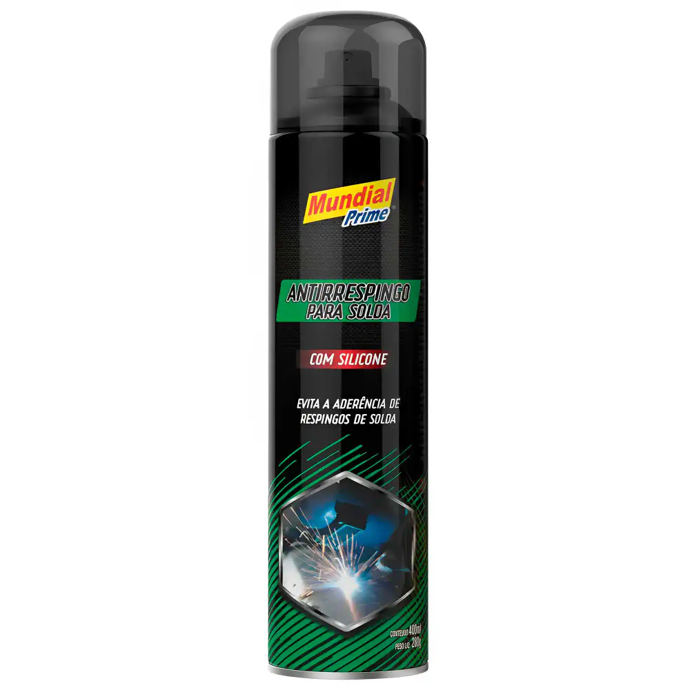 Anti Respingo Solda Spray 400ml c| Silicone 6 Uni Mundial Prime — fotografia 2