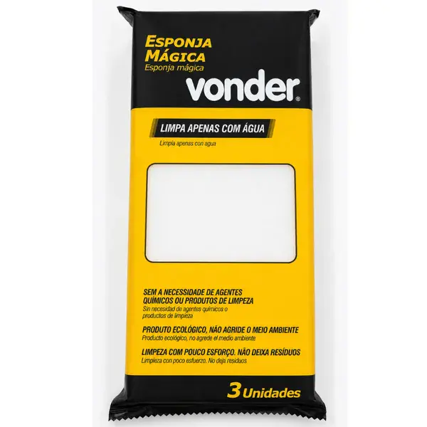 Esponja magica 3 pçs - Vonder — fotografia de referência