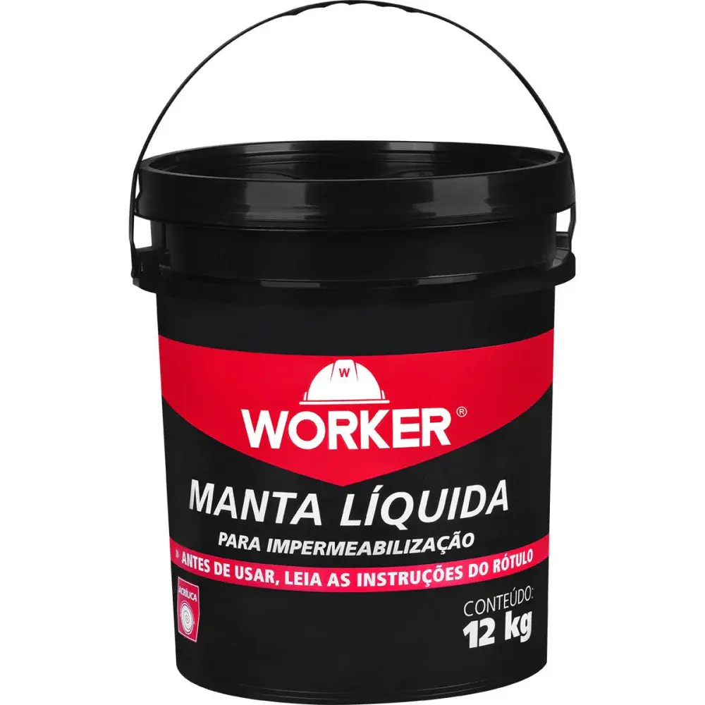 Manta líquida acrílica branca 12L Worker — fotografia de referência