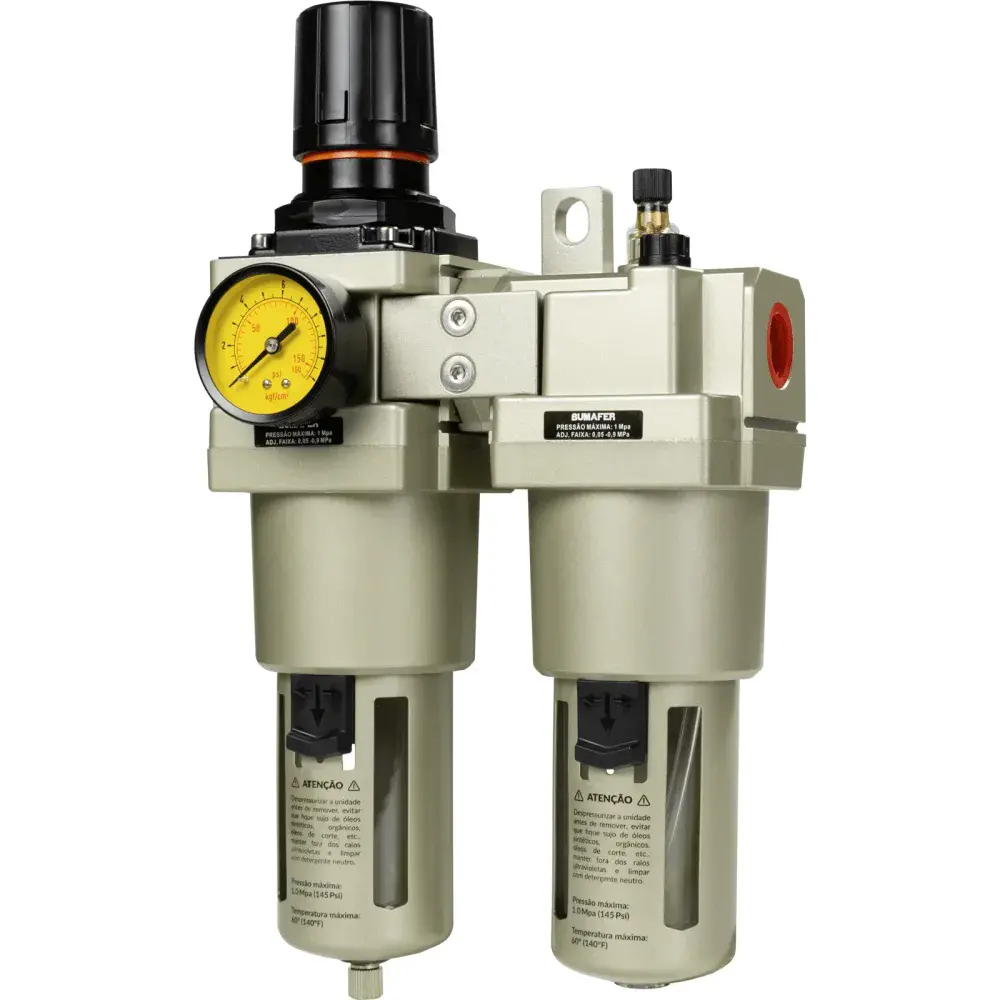 Regulador de lubrificação ar 145 lbf/pol 3/4 Bumafer — fotografia 8