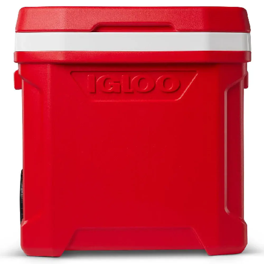 Caixa térmica profile ii 60 roller 56L vermelha Igloo — fotografia 4