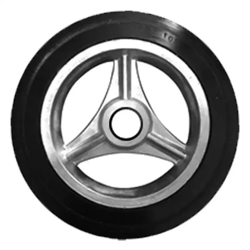Roda pneu maciça 9 POL furo 3/4 POL capacidade 100 KG RLM-105N0304 Evald — fotografia de referência