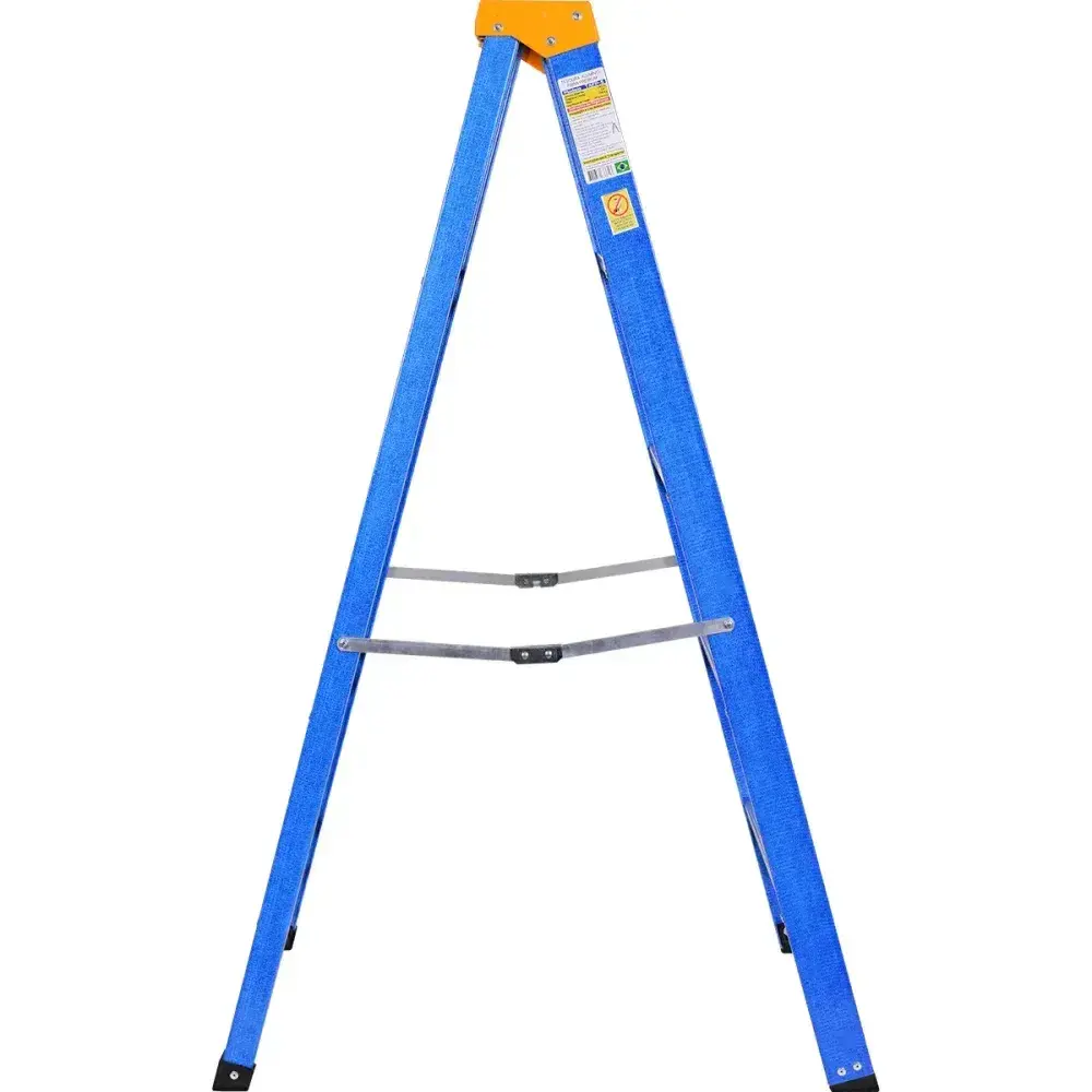 Escada de fibra doméstica 1,50M 5 degraus Worker — fotografia 10