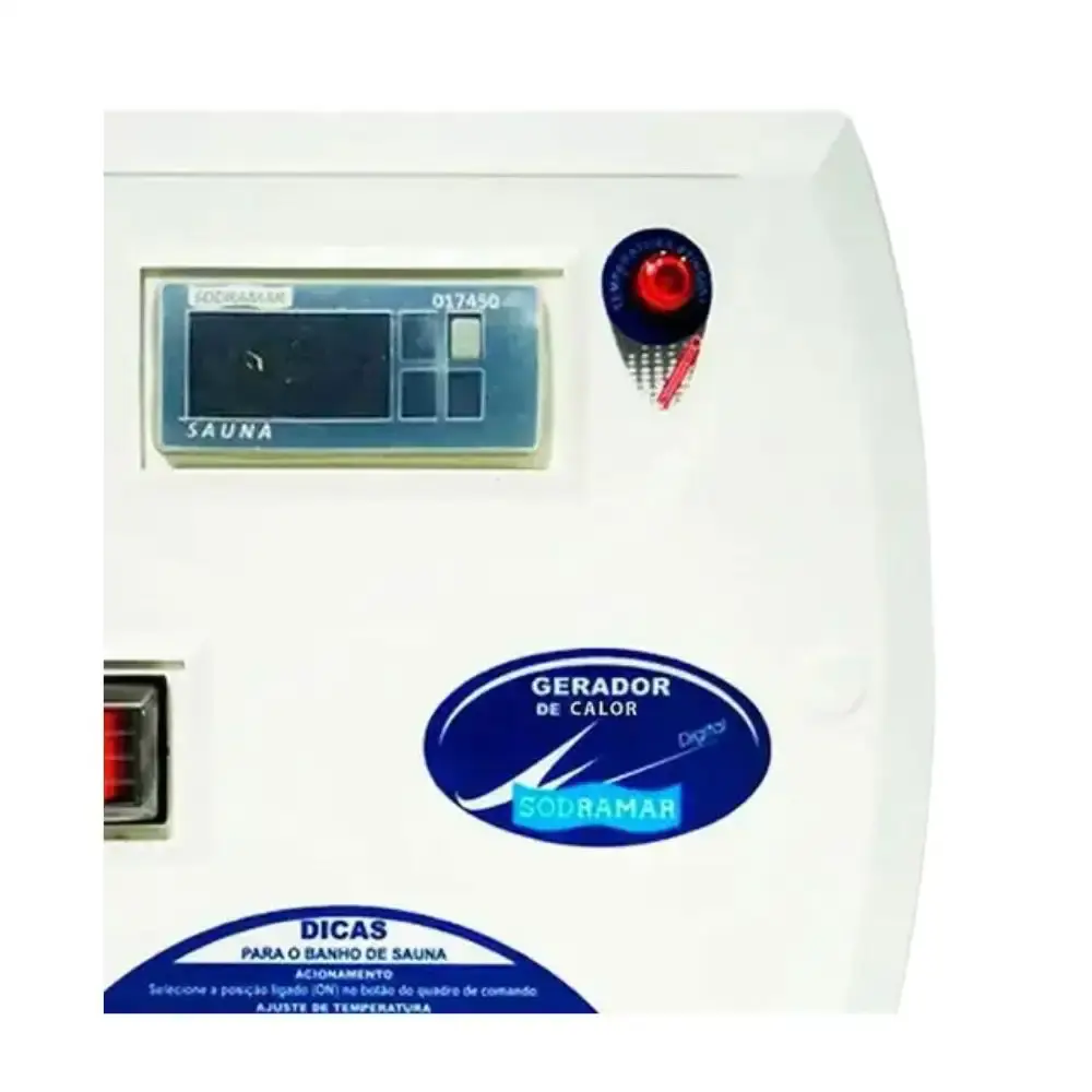 Comando digital contator 50A para gerador de calor sauna seca Sodramar — fotografia 5