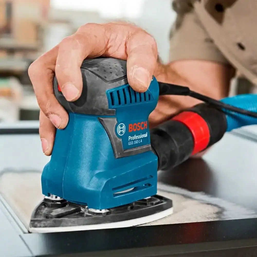 Lixadeira orbital multifunção 180W GSS-160 220V com maleta Bosch — fotografia 7