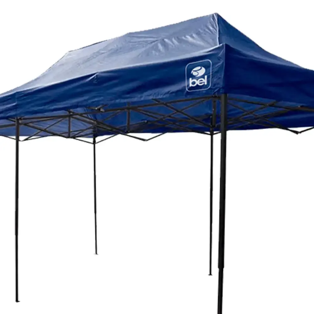 Tenda gazebo 3 x 6 metros em aço dobrável várias cores BEL Azul Belfix — fotografia 10