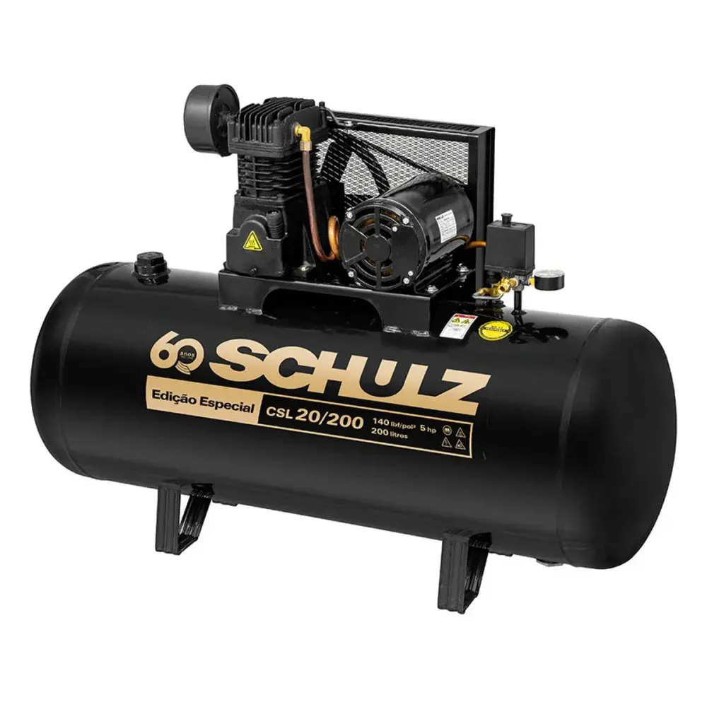 Compressor de pistão csl 20/200 220V/380V Schulz — fotografia de referência
