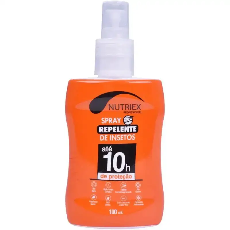 Repelente de insetos spray 100 ML profissional até 10 horas de proteção Nutriex