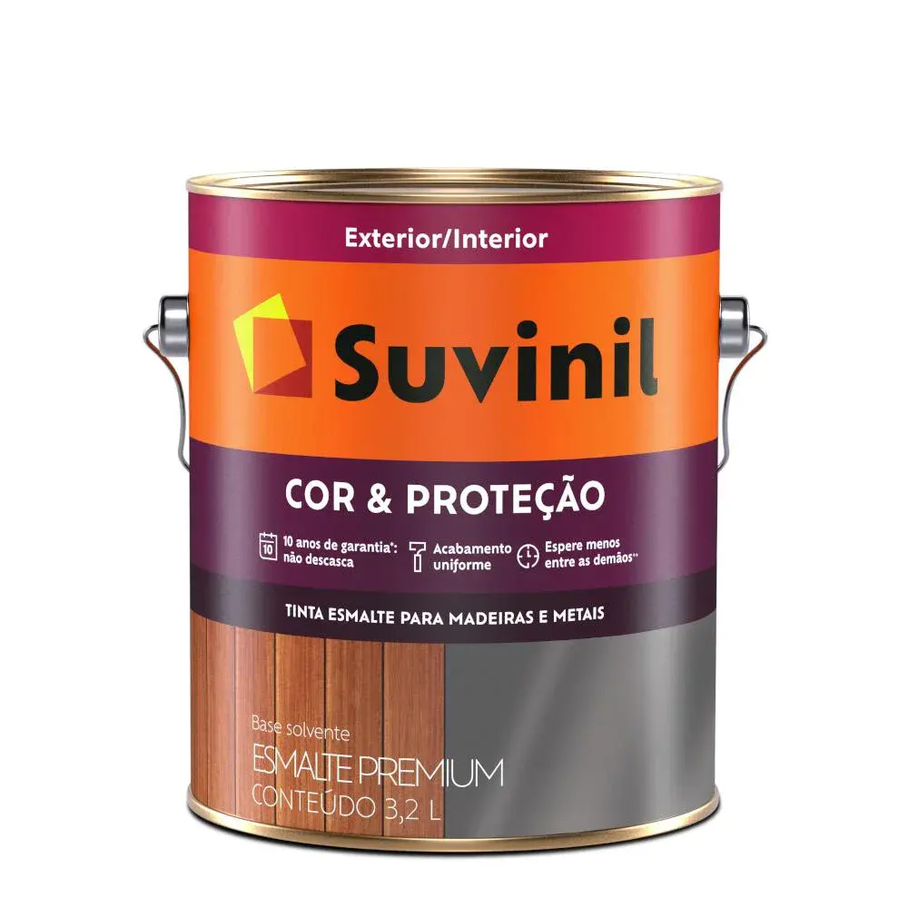Esmalte cor e proteção acetinado base C2 3,2L suvinil Suvinil Selfcolor